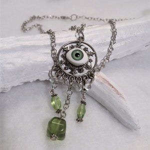 HANDMADE Green Fairy necklace